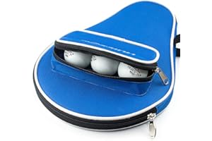 yuandan Ping Pong Paddle Carry Bag with Ball Storage Pocket Table Tennis Racket Case Cover Waterproof Inner Liner Protection