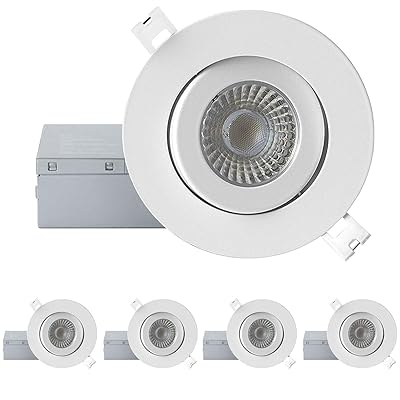 Buy Qplus 4 Inch Airtight Eyeball Gimbal Led Recessed Lighting With Junction Box Canless Downlight 10 Watts 750lm Dimmable Energy Star And Cetlus Listed 5000k Day Light 4 Pack Online In Turkey B085w6jnmd