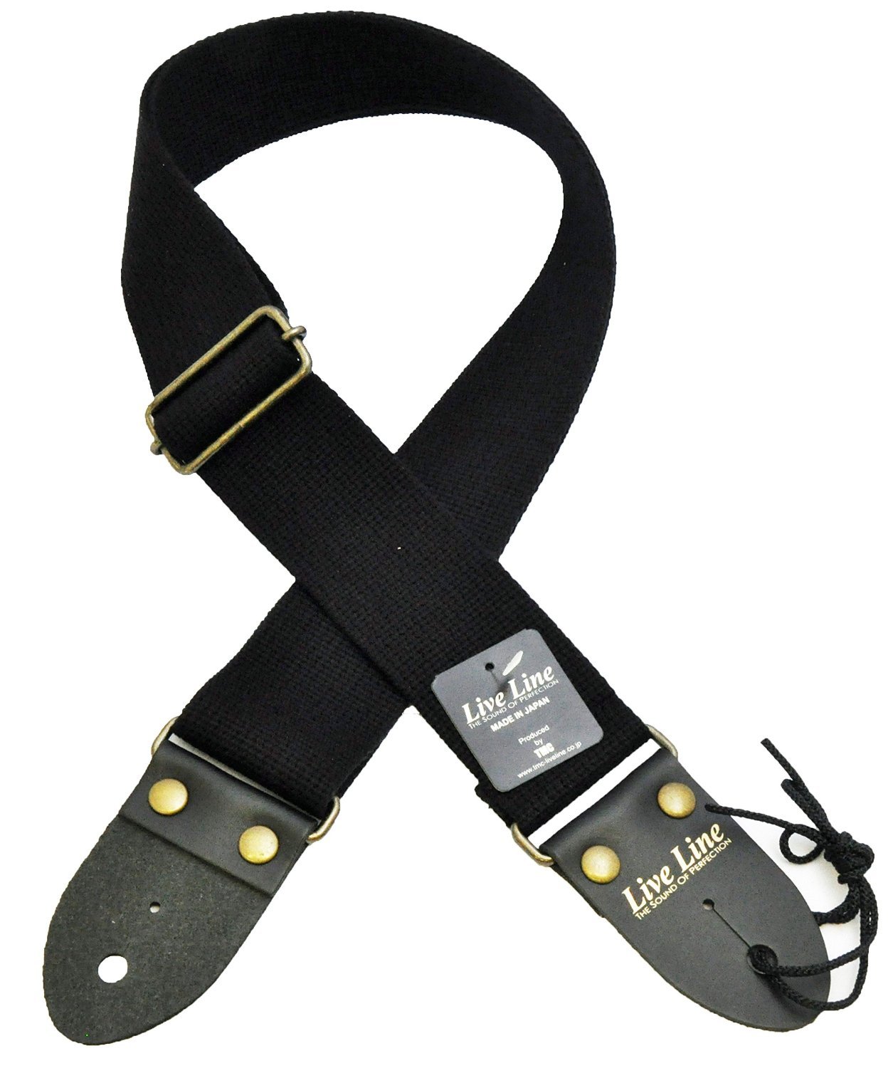 LIVE LINE ライブ ライン AC素材レギュラータイプギターストラップ LS1800CBK(ブラック)商品画像