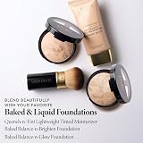 Laura Geller Full Face Powder Brush with Wooden Handle Midnight Black view 8