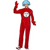 Spirit Halloween The Cat in the Hat Adult Thing 1 and 2 Costume | Officially Licensed | Dr. Suess | Thing 1 and 2 Cosplay