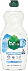 Seventh Generation Dish Liquid Soap Free & Clear liquid soap Dishwashing Soap Dish Soap for sensitive skin 19 oz