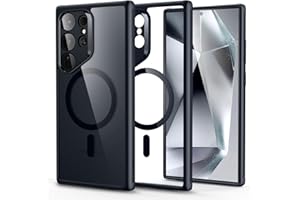 ESR for Samsung S24 Ultra Case, Compatible with MagSafe, Magnetic Case for Samsung Galaxy S24 Ultra, Military-Grade Protection, Yellowing Resistant, Classic Series, Clear Black