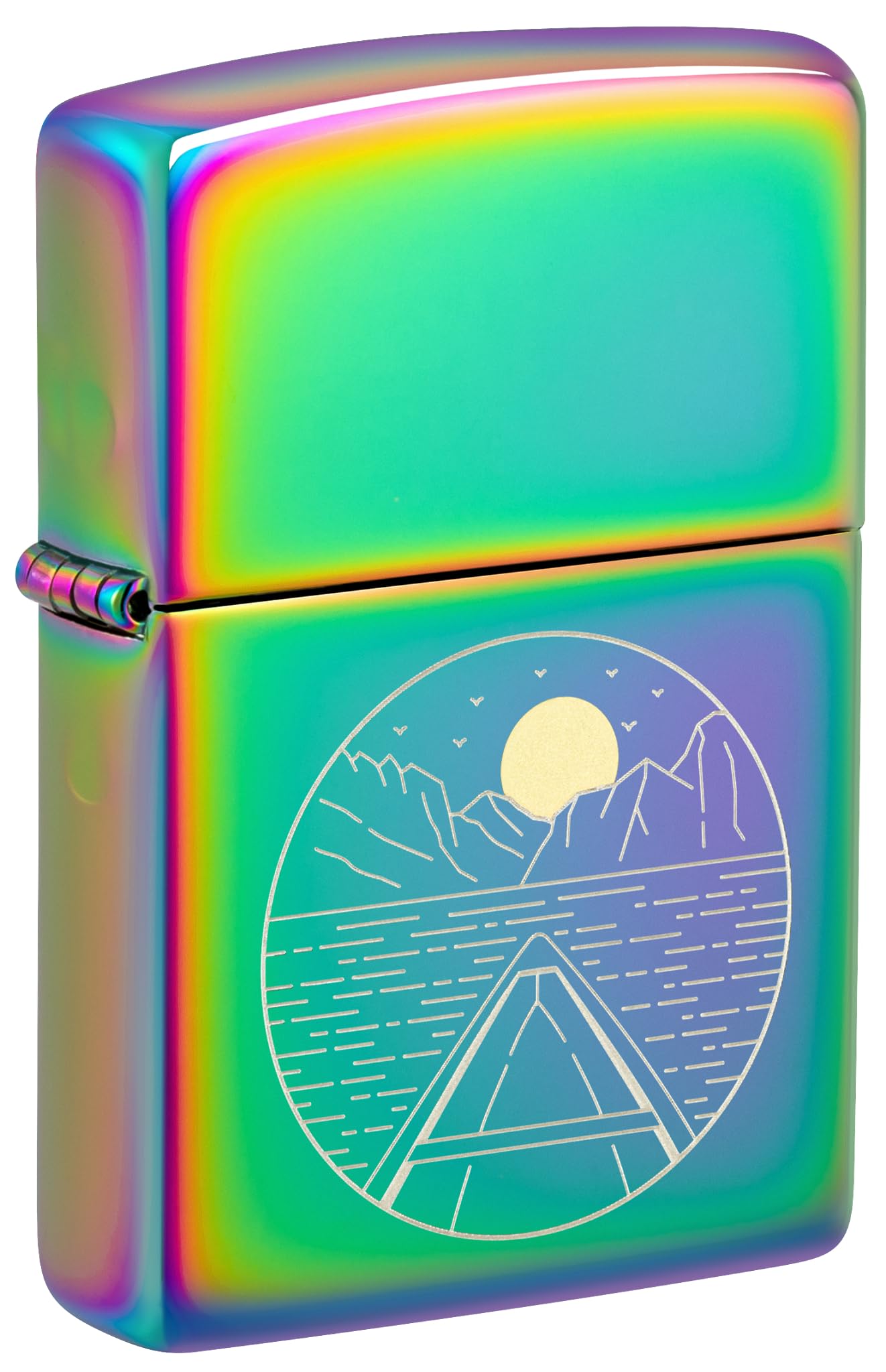 Zippo Moon Canoe Design Multi Color Pocket Lighter Image