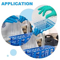 PATIKIL 60 Holes Test Tube Rack, 4Pcs 16mm Square