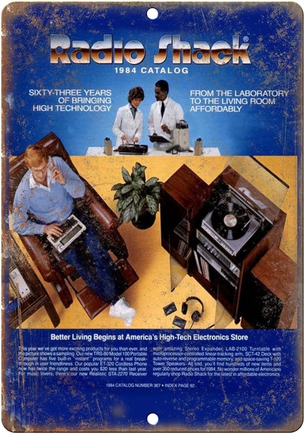 Radio Shack 1984 Electronics Catalog Cover 10" x 7