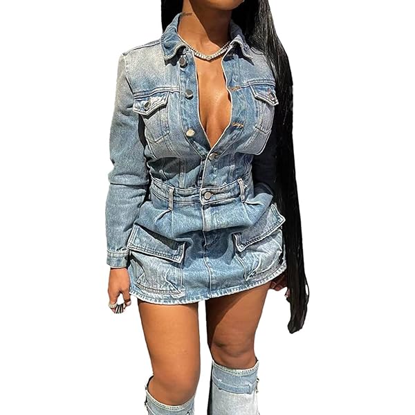 90s fashion denim dress VIntage Denim Dress in Blue Zanita Lab| 90s dark blue summer dress – Fashion  and Fables main image 1