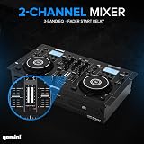 Gemini Sound CDM-4000BT Stand Alone DJ Media Player Mixer Bluetooth Dual Deck view 7