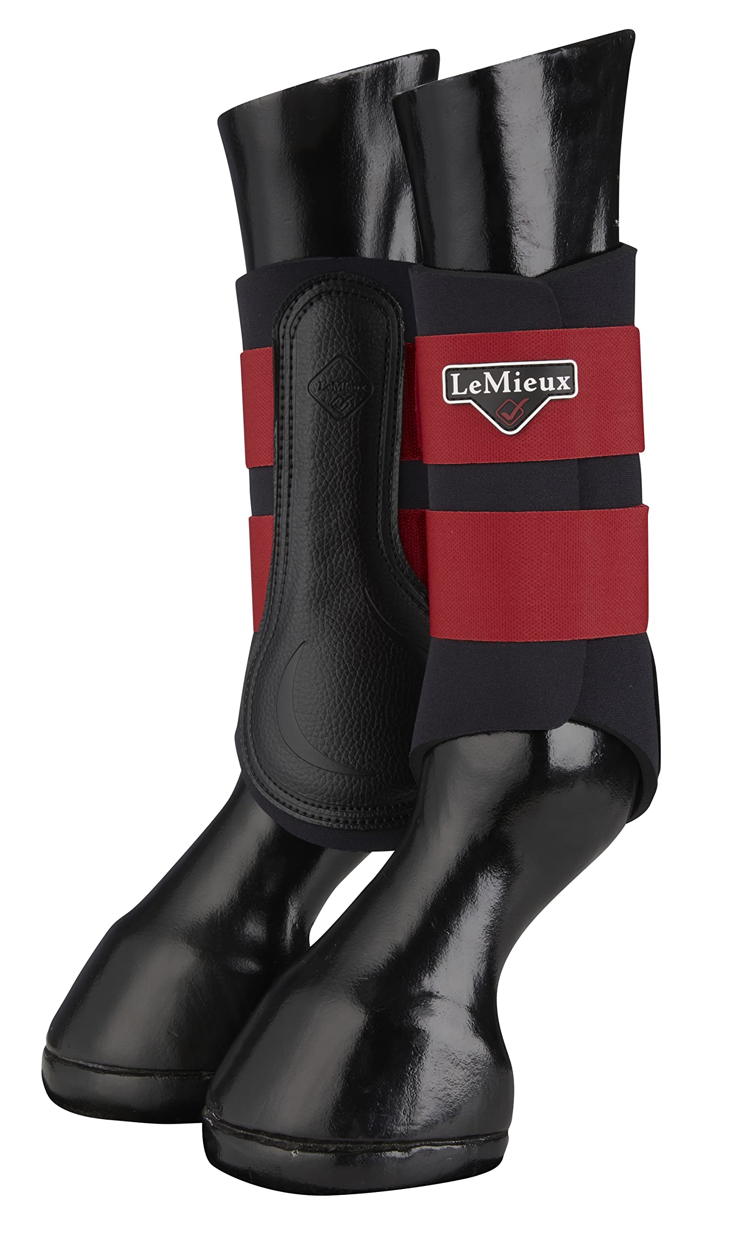 LeMieux Grafter Brushing Horse Boots - Protective Gear and Training Equipment - Equine Boots, Wraps & Accessories (Chilli/Medium)
