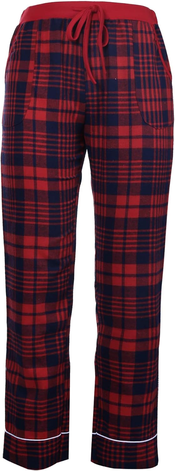 iClosam Women's Pajama Bottoms 100% Cotton Sleepwear Check PJS Lounge Pants Trousers(S-XXL) at  Women’s Clothing store
