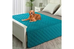 SPXTEX Dog Bed Cover Washable Pee Pads Dog Blankets for Puppy Large Dog Cat,Sofa Reversible Changing Pad Reusable 1 Piece（68"x82",Aqua）