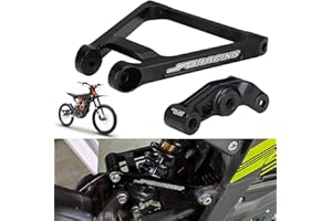 JFG RACING Sur Ron Suspension Link Kit + Triangle Aluminum 7075, for Surron Light Bee X/S Segway X160/X260 Electric Dirt Bike EBike, Black Suspension Linkage + Triangle