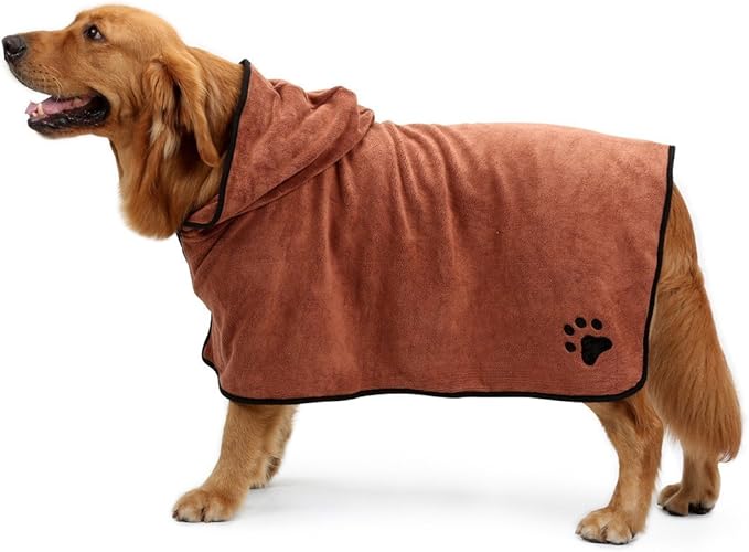 dog bathrobe large