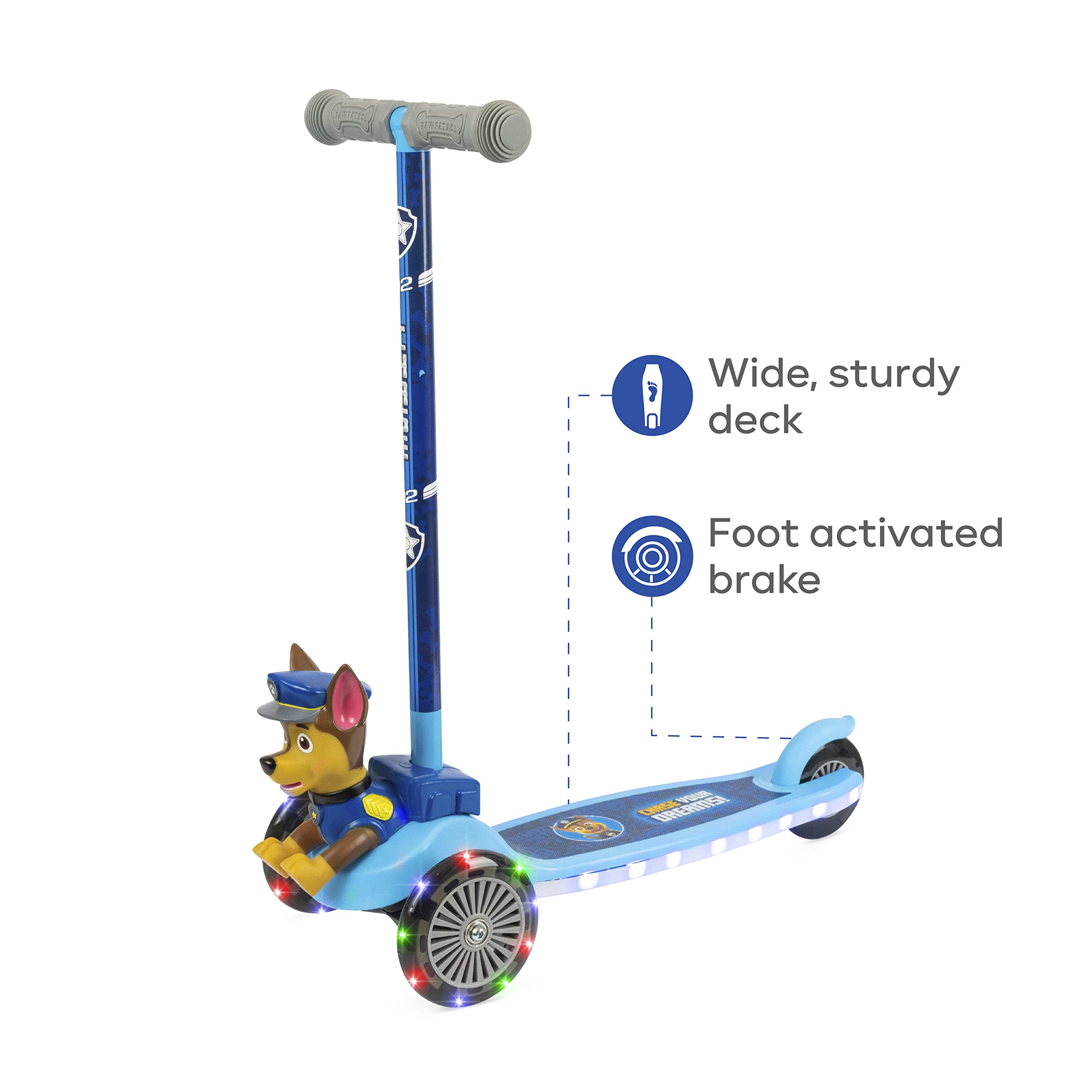 Sakar Self Balancing Toddler Scooter with Light-Up Wheels