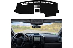 BERKSYDE Dashboard Dash Cover Mat Carpet Compatible with 2015-2018 Ford F150(with Center Speaker)