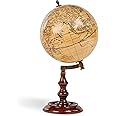 Trianon Globe on Modern Stand Decorative Globe by Authentic Models - Vintage Desk Globe with Stand - Library Home Office World Globe for Adults - Spinning Earth Globe