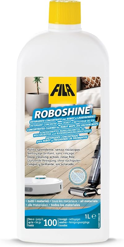 FILA Surface Care ROBOSHINE Detergent for Robot Vacuum 1L Up to 100 washes