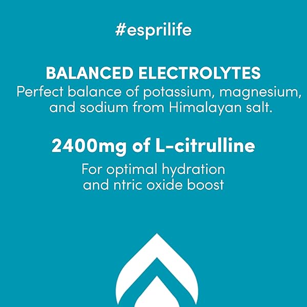 ESPRI ZERO SUGAR ELECTROLYTE DRINK MIX, YUZU CITRUS, HYDRATION PACKETS, NITRIC OXIDE BOOST, LOW CALORIES, MAGNESIUM CITRATE PREVENTS MUSCLE CRAMPS AND IMPROVES RECOVERY, 15 DAY SUPPLY