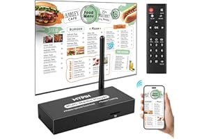 Advertising Media Player USB Video Player for Digital Signage or TV, Wireless Display Adapter with Screen Mirroring, Photo Sh