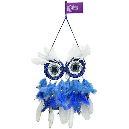 AsianHobbyCrafts Wall Hanging Dream Catcher - Pattern: Evil owl (LXB : 20cm x 14cm)