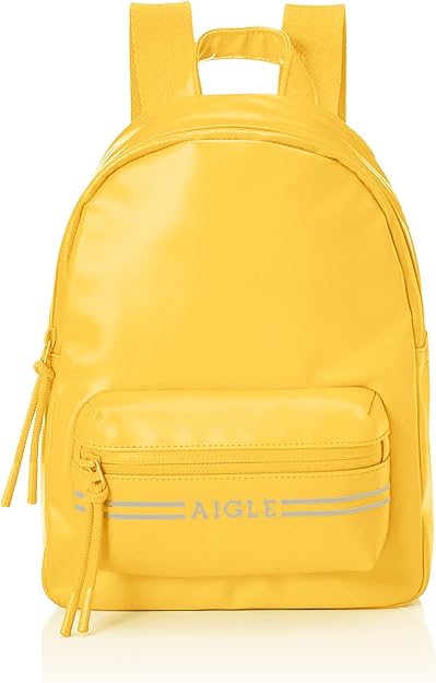エーグル バッグ 公式 ラバー調キッズリュック イエロー Aigle エーグル リュックサック Amazon