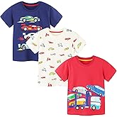 Bumeex Toddler Boy's 3pk Short Sleeve Tshirt