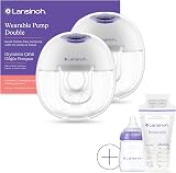 Lansinoh Wearable Electric Breast Pump Bundle 2 Pumps 9 Suction Levels view 1