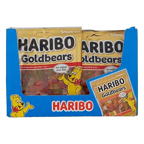 HARIBO Goldbears Gummy Bear Sweets Sharing Bags Case 12 x 160g