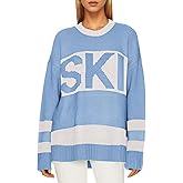 ALPSWARE Women Sweaters Warm Ski Print Mockneck Tops Apres Ski Outfit Long Sleeve Christmas Sweater Shirt 2026