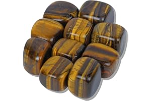 SUBSH Tumbled Healing Crystal Set- Tumbled Stones and Crystals Bulk - Healing Stone Collection - Chrysocolla Tumbled - Reiki Supplies - Crystals Decor - Crystal Gifts - Decorated Rocks (10 Pcs)