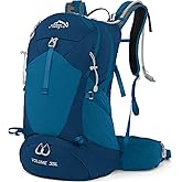 IX INOXTO Hiking Backpack, 26L/40L Waterproof Hiking Daypack with 3L Water Bladder and Rain Cover, Lightweight Travel Camping Backpack for Men Women (Blue)