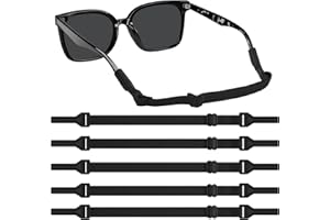 Wanme 5 Pack Glasses Strap, Sport Sunglass Strap, Universal & Adjustable Eye Glasses Lanyard Holders for Women Men