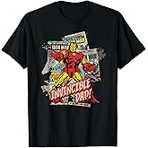 Marvel Iron Man Invincible Dad Father's Day Comic Retro T-Shirt
