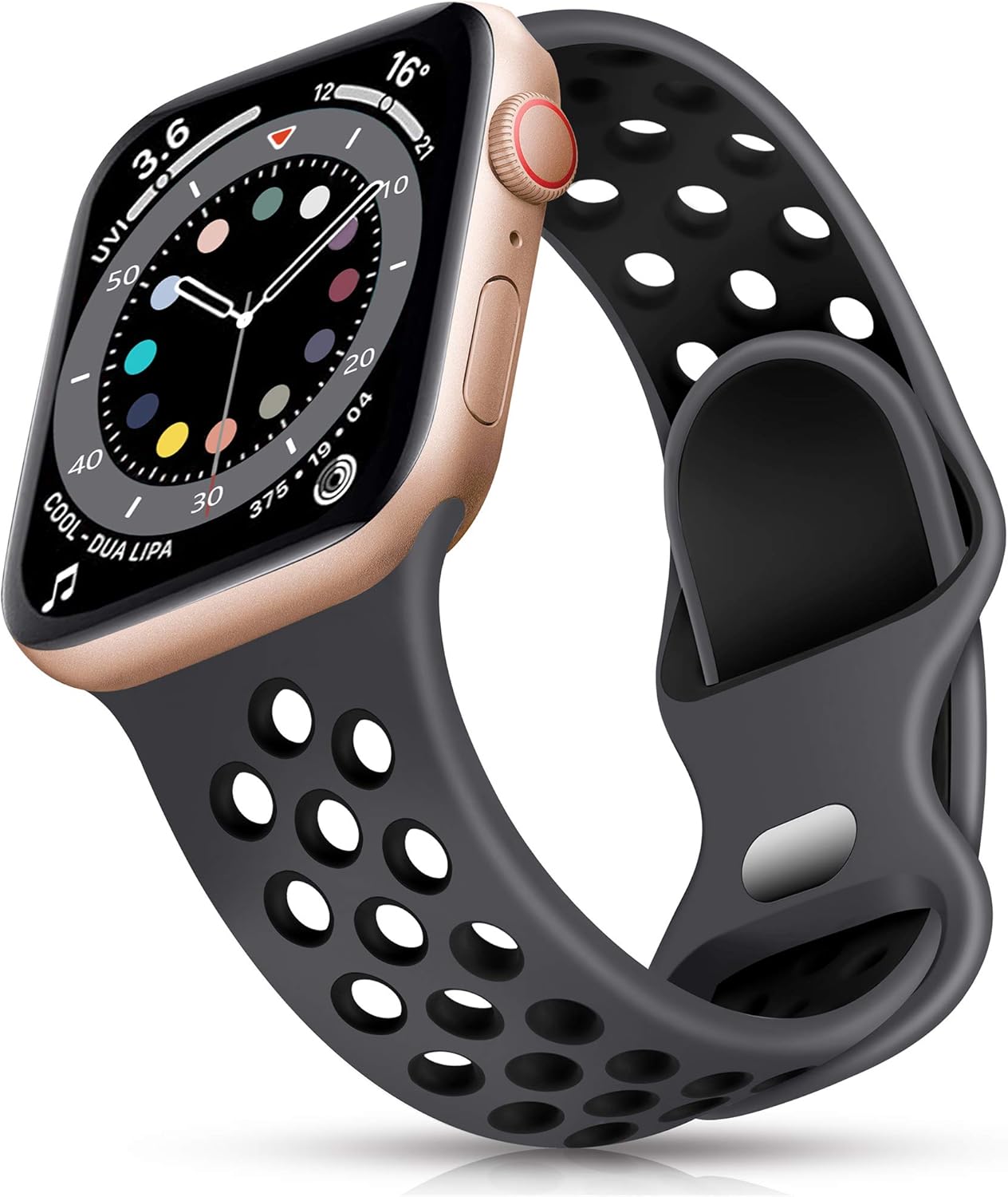 Epova Silicone Sport Strap Compatible with Apple Watch Strap 38mm 40mm 41mm 42mm