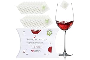 Wine Balanced Norway's Secret! Wine Filter! | No More Wine Drops or Wands! Sulfite And Histamines Remover (18 Pack) - All Natural Wine Purifier Filter for Wine Drinker & Wine Lover