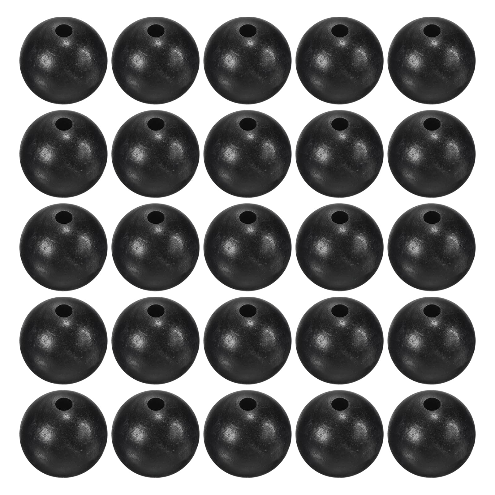M METERXITY 200 Pcs Glow Fishing Beads - Plastic Luminous Round Soft Bait Egg Lure Rigs Apply to Outdoor Tackle Tool (10mm, Black)