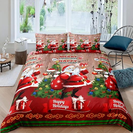 boys christmas bedding