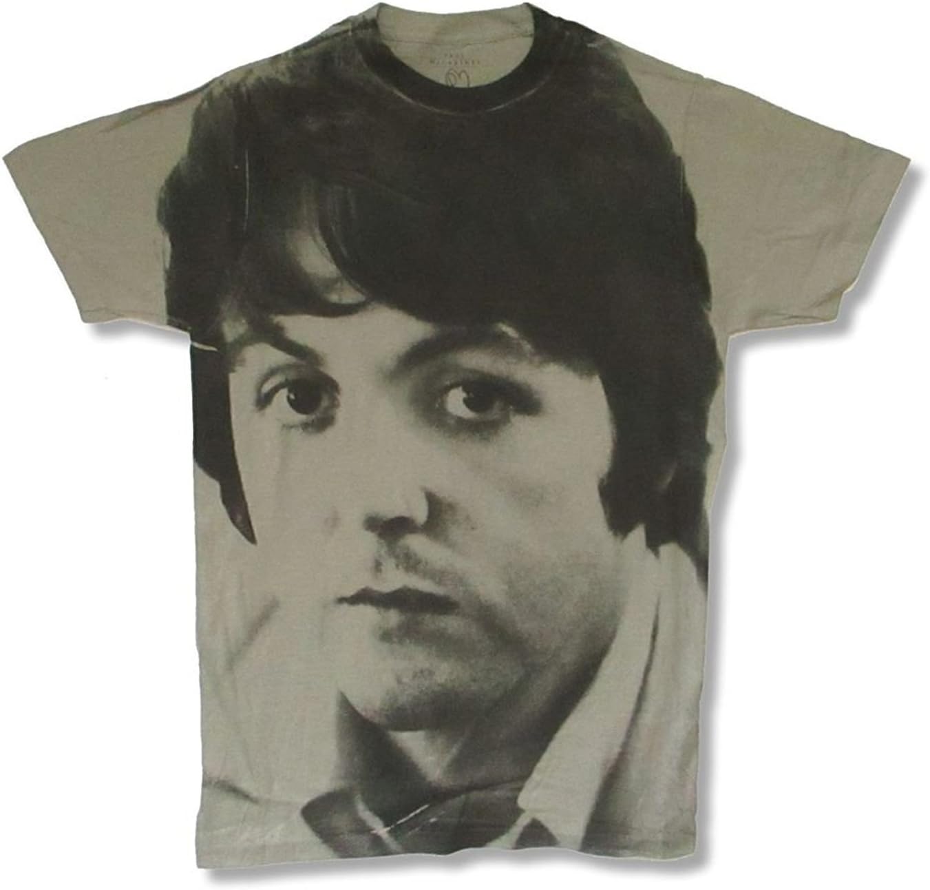 Real Swag Inc Paul McCartney Face Jumbo Grey T Shirt (L)