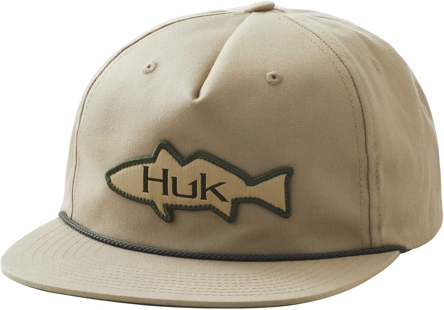 HUK Men's Redfish Unstructured AntiGlare Fishing Hat, Braid, 1