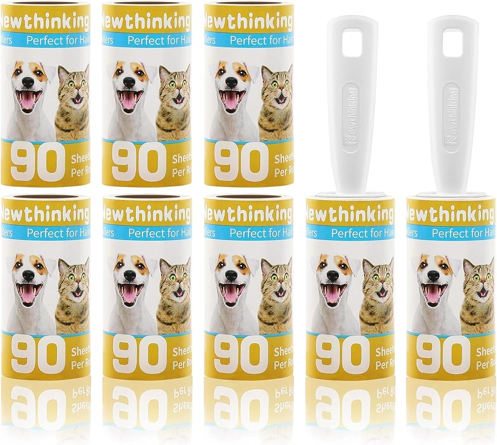 Newthinking Lint Rollers 2 Handles 720 Sheets Pet Hair Remover Refills