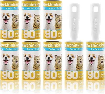 Newthinking Lint Rollers 2 Handles 720 Sheets Pet Hair Remover Refills