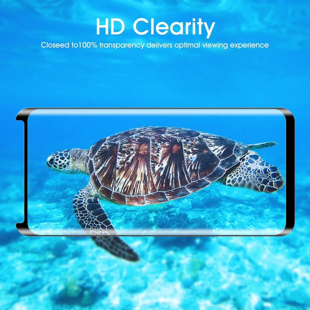 Galaxy S8 Screen Protector Tempered Glass (2 Pack), OTAO 3D Curved Dot Matrix Glass Screen Protector for Samsung Galaxy S 8 with Installation Tray [Case Friendly]