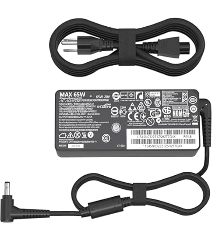 Amazon.com: 65W AC Charger Adapter Replacement for Lenovo IdeaPad