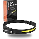 NightBuddy The Original LED Headlamp Rechargeable Flashlight for Adults Camping Essentials Backpacking Lights 4X Brighter Other Headlight Headband Lamp 5 Light Modes Hiking Gear Must Haves (Headlamp)