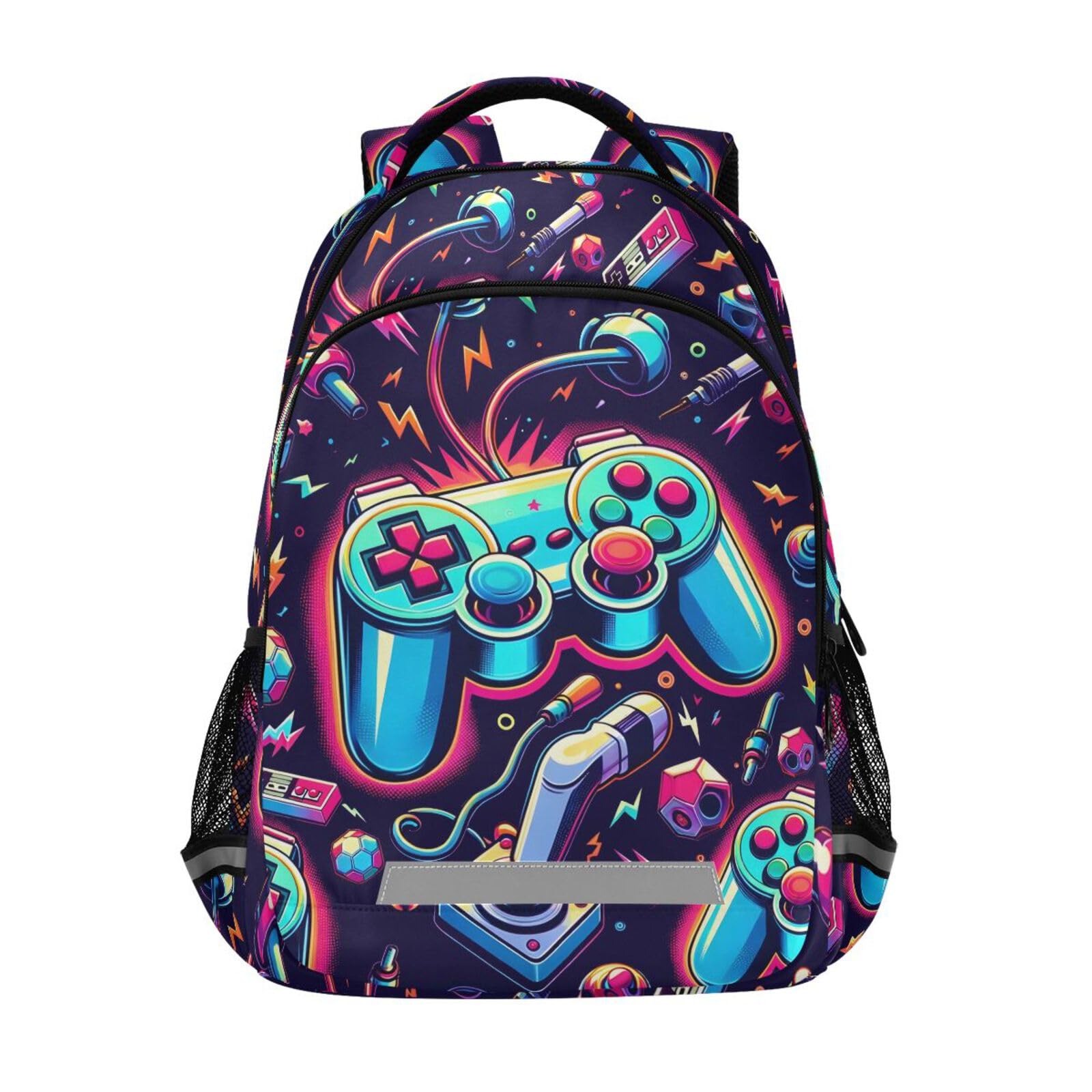 Bright Video Game Joystick Backpack for Boys Girls Elementary School ...