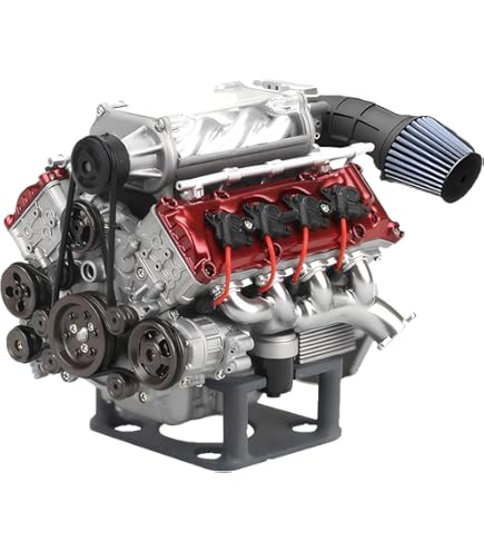 Amazon.com: URMODELAND RC 3D Printed V8 Engine Model Kit, RC Car