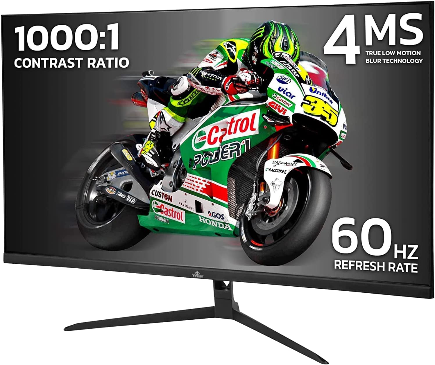 YEYIAN ODRAZ 32” PC Gaming Frameless 4K UHD HDR Monitor 3840x2160 IPS Panel, 1 Billion Colors, Low Blue, 350cd/m2, 1000:1, 60Hz, 4ms, 16:9, 178°, G-Sync, FreeSync, DP/HDMI/USB, Speakers, VESA, Tilt