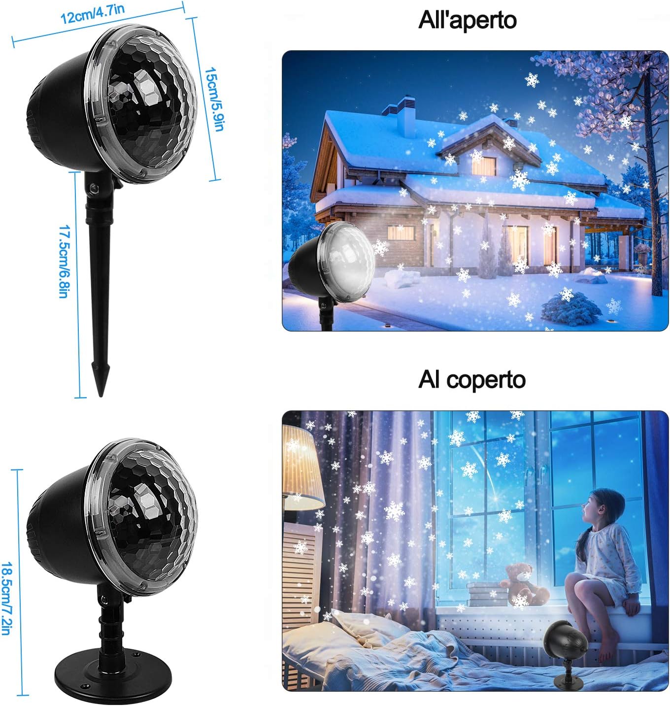 Proiettore Luci Natalizie Per Interno.Proiettore Natale Esterno Impermeabile Ip65 Luci Proiettore Fiocco Di Neve Multi Modi Con Telecomando Fenvella Proiettore Luci Natale Per Natale Decorazione Interno Esterno Festa Spettacolo Odontotal Com Uy