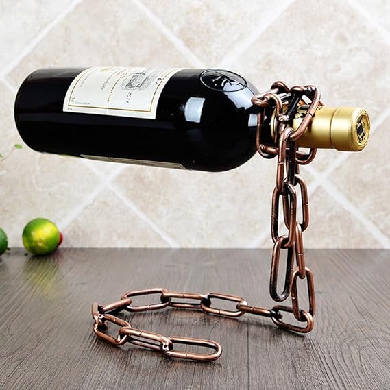 JiaQi Ausgesetzt Wine Bottle Holder,Kreativ Weinhalter,Robust Vintage