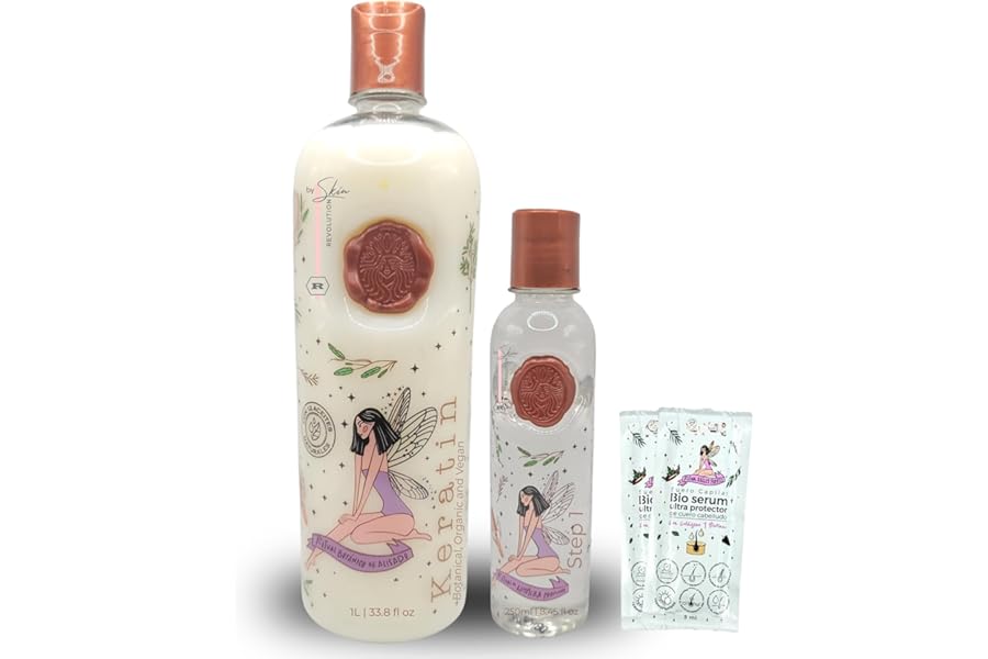 Ritual Botánico Keratina Orgánica | Treatment to Straighten, Repair and Relax Hair | All Natural, Organic & Vegan Ingredients | Product of Colombia| Keratin Large, 1 Liter/33.8 Fl Oz